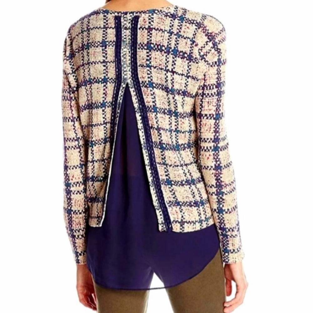 Lucky Brand Plaid Pullover With Split Back Detail… - image 6